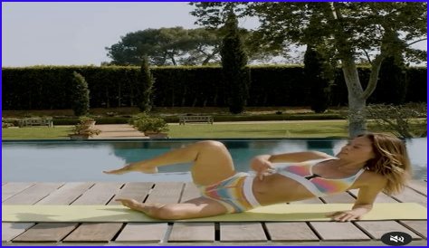 Brooke Burke in Rainbow Two-Piece Workout Gear Shares 